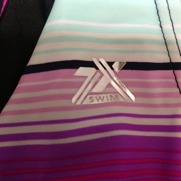 Zero X Posur Striped Active Wear Exercise Dress Medium - Picture 4 of 5